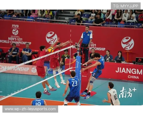 伊朗男排高点暴扣直下得分，惊艳全场！